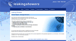 Desktop Screenshot of leakingshowers.com.au