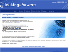 Tablet Screenshot of leakingshowers.com.au